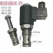 DC24V Cartridge Hydraulic Solenoid Valve Normally Closed SV12-20 One-way Valve