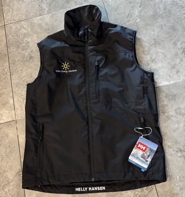 Helly-Hansen Crew Waterproof Sailing Vest Men s Large Black Zip Up NWT