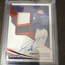 Panini 2021 Immaculate Forrest Whitley Astros Patch Auto Red /49