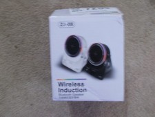 Wireless Induction Speaker, Multifunctional Bluetooth Phone Holder w/ RGB Light