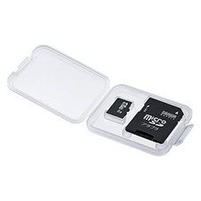 Sanwa Supply Memory Card Clear Case Set of 6 for microSD cards FC-MMC10MICN