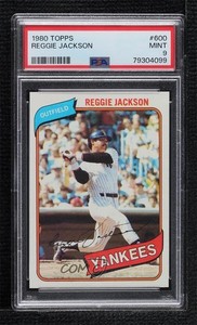 1980 Topps Reggie Jackson #600 PSA 9 MINT HOF
