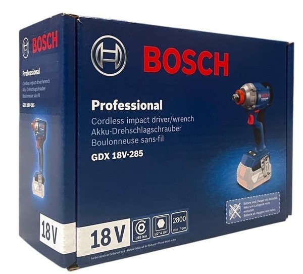 Bosch Gdx 18V-285 Professional Akku Drehschlagschrauber Solo 06019N2120-image