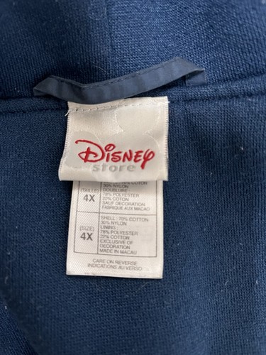 Vintage Disney Embroidered Eeyore Zip Up Jacket Adult Size 4XL Blue Plus Size - Picture 5 of 5