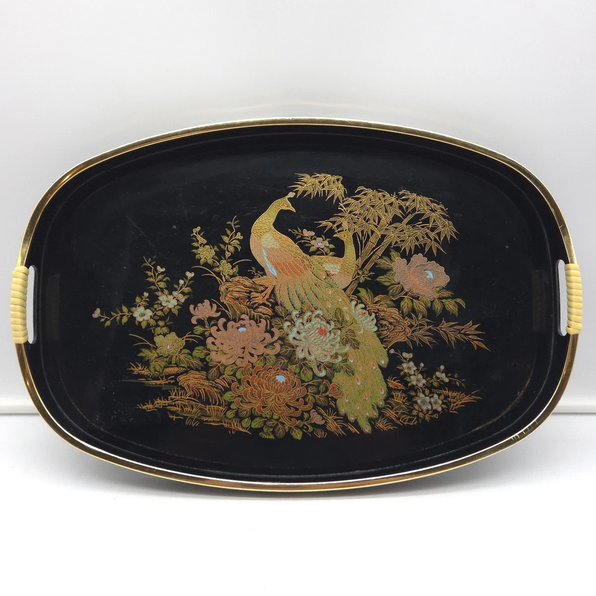 Vintage Japanese Lacquer Tray Indiana Collectible Trays & Platters