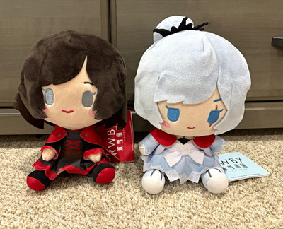 Official Rooster Teeth/SEGA RWBY Ruby Rose & Weiss Schnee Plush Set
