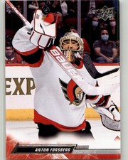 2022-23 Upper Deck Anton Forsberg #128 Ottawa Senators