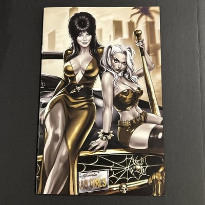 Harley Quinn & Elvira Gold Katya Sinyukhina Virgin NYCC 2025 Wrap Cover LE 300