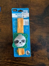 b-pure Baby Wrist Rattle Teether  3 Months- 24 Months  Sloth NEW NIP