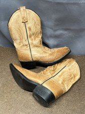 Smoky Mountain Youth Sz 1 Brown Square Toe Cowboy Boots Style 1751C