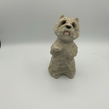 Sandcast West Highland White Terrier (Westie) 8&rdquo; Mint Signed By Artist
