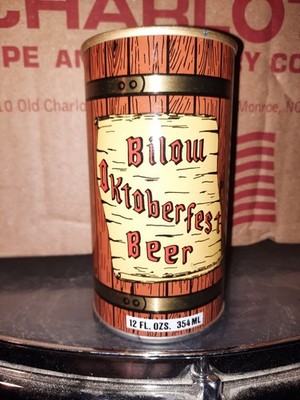 BILOW OKTOBERFEST EMPTY B/O 12 OZ PULL TAB STRAIGHT STEEL CAN