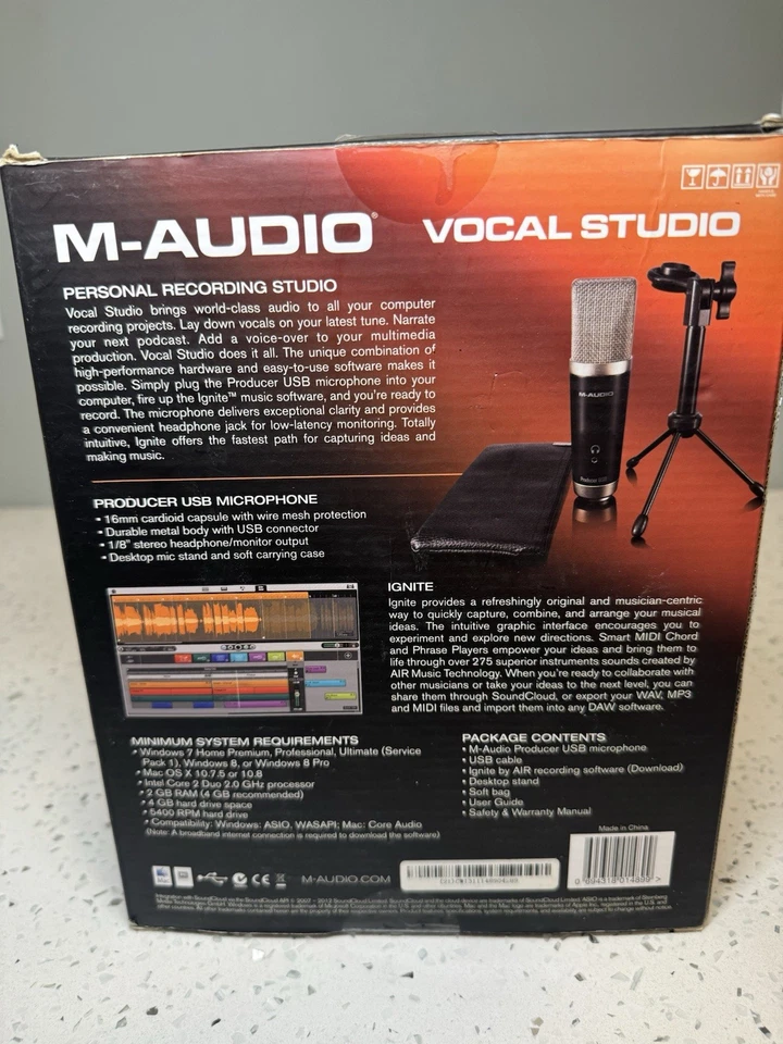 M-Audio Vocal Studio Personal Recording Studio New. Open Box - Image 2 of 3