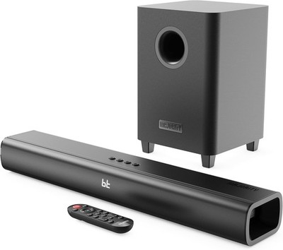 Soundbar Subwoofer 2.1 HDMI ARC Bluetooth USB, Majority NAGA 60 Plus, WIE NEU