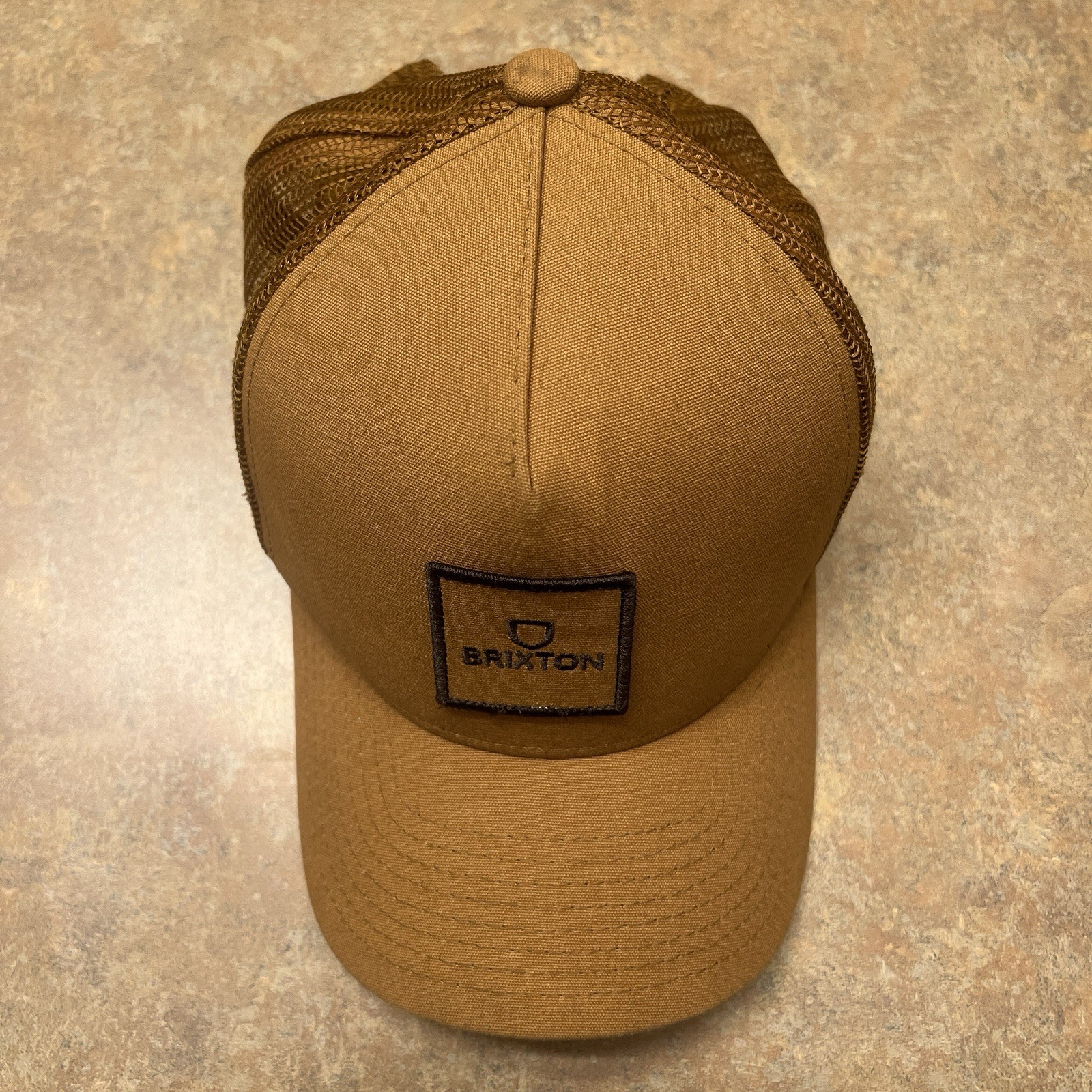 Brixton Hat Cap Snapback Brown Square Patch Truck… - image 3