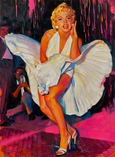 Marilyn Monroe Grailpop Oil Painting Art Card Print Artist Signed Limited 6/30