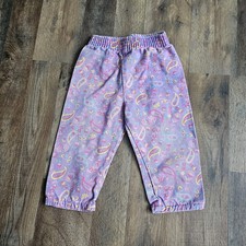 Vtg Little Ones 100% Cotton Paisley Pants 24 MO Made In USA 80s 90s Kidcore BOHO