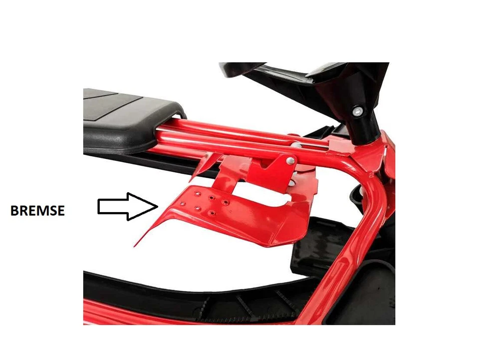 Schlitten Lenkschlitten Lenkbob Lenkrad Ski Snow Skibob Kinderschlitten - Bild 3 von 4