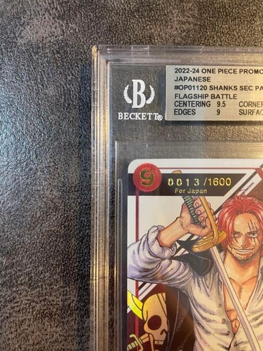 BGS9 Shanks Flagship Promo Serial for Japan One Piece Card Japan English - Picture 4 of 10