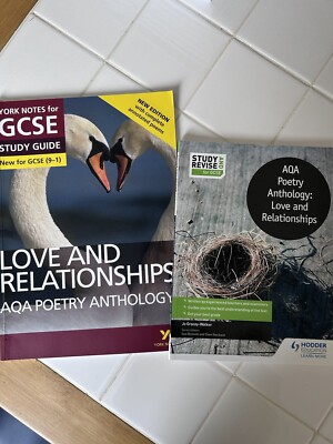 Bundle GCSE 9-1 AQA Poetry Anthology Love and Relationships Study Guide Revision
