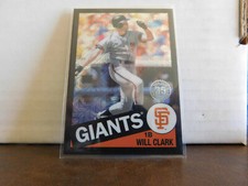 2020 Topps Silver Pack 1985 Chrome Black Refractor Will Clark #d 152/199 85c-35