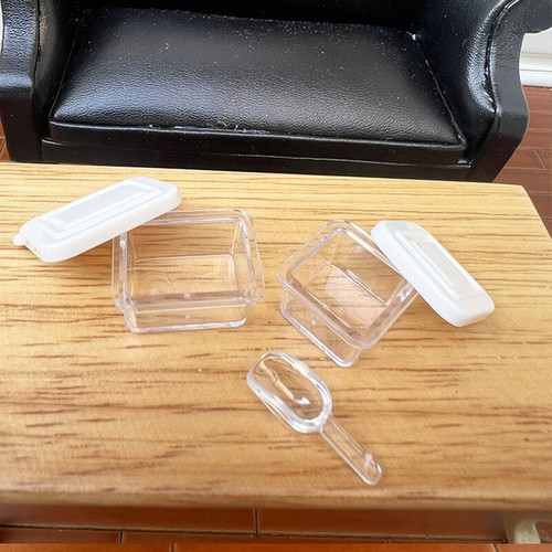 3Pcs/Set Dollhouse Fresh Keeping Box Lunch Box Mini Model Kitchen Tableware T-vm - Picture 3 of 5