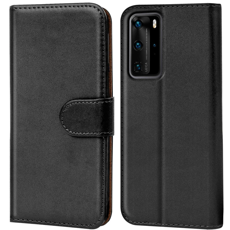 Handy Hülle für Huawei Modelle Case Schutz Tasche Cover Basic Wallet Flip Etui - Bild 2 von 4