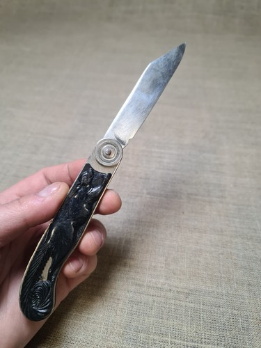 Vintage Soviet TOURIST folding knife BELKA USSR....KNIFE NEW USSR.. - Picture 5 of 9