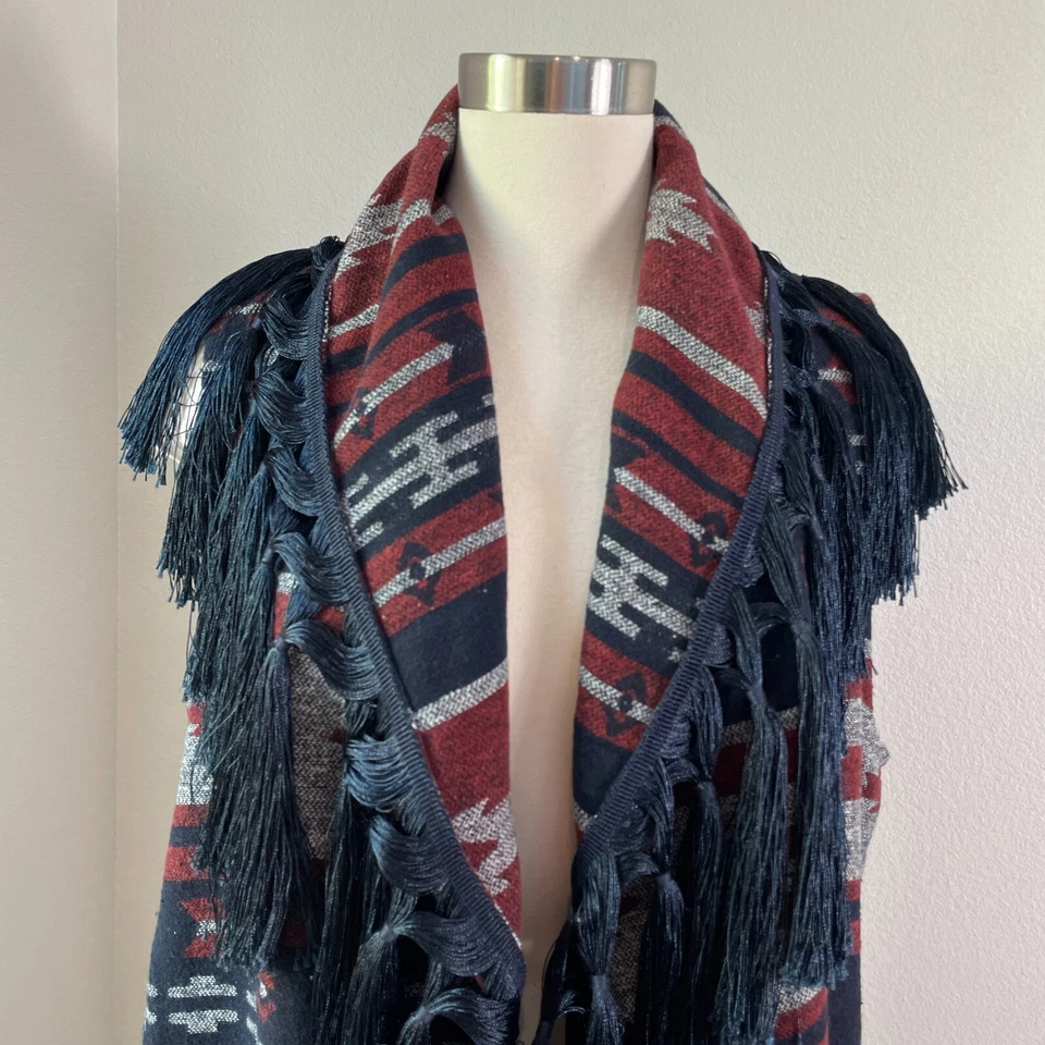 Cripple Creek Womens Medium Jacket Vest Aztec Southwest Navajo Western Rodeo - Image 2 of 4