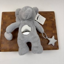 Pottery Barn Kids Elephant Critter Developmental Plush Gray 12M Scuffed NWT