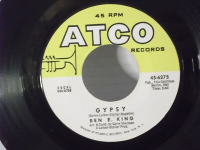 Ben E. King,Atco 6275,''Gypsy'',US,7'' 45,1964 Northern Soul, Mint