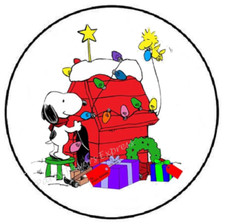 CHRISTMAS BEAGLE ENVELOPE SEALS LABELS STICKERS PARTY FAVORS
