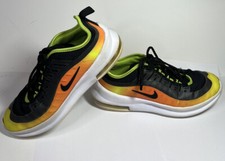 NIke Air Max Axis Premium GS Running Shoes, AV7590-001, Blk/Org/Yell, Youth 6Y