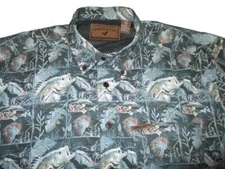North River Outfitters Mens XL Button Front Vented Fishing Hunting Shirt Camping