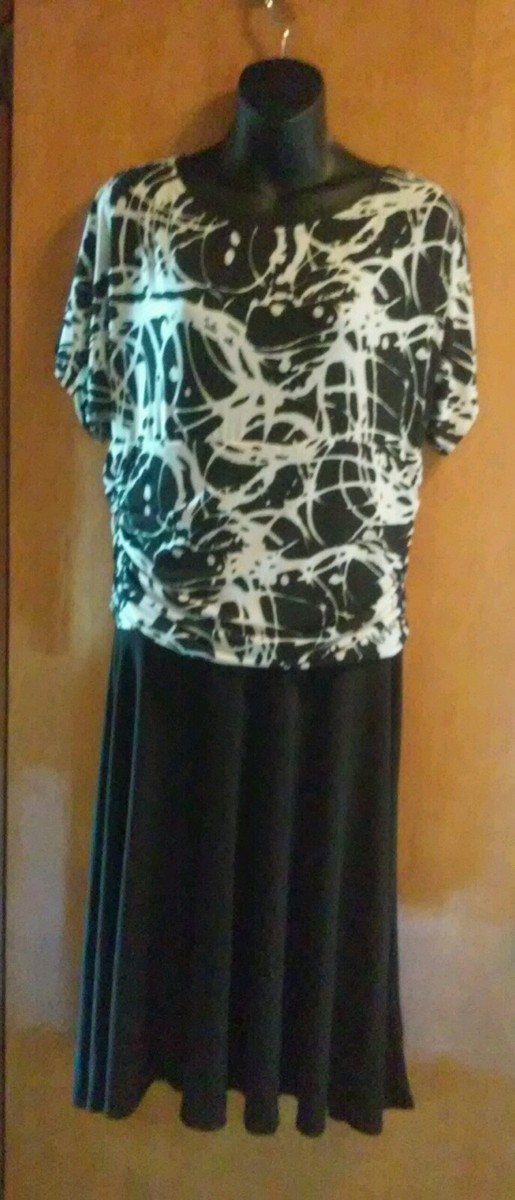 En Focus Studio Black & White Dress Size large * | eBay En Focus Studio Black & White Dress Size large * | eBay