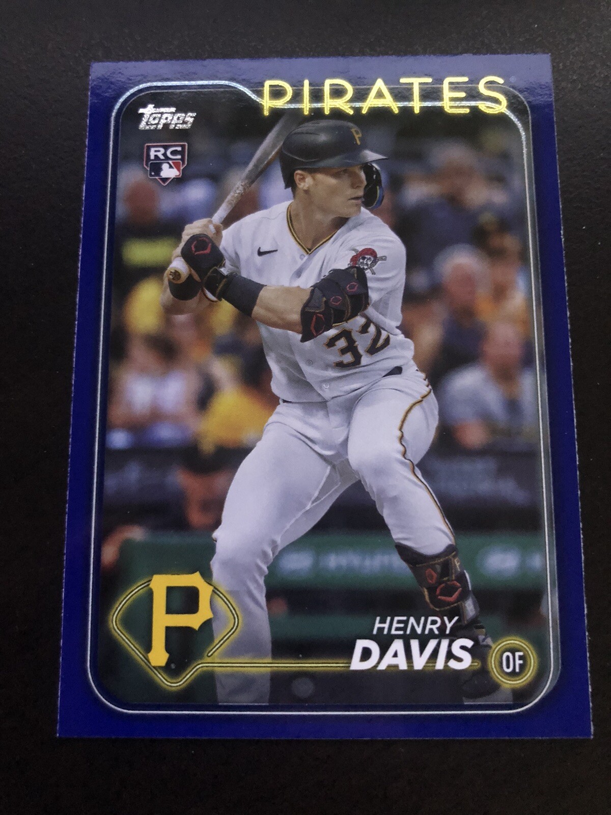 2024 Topps Series 1 Pirates Henry Davis RC Royal Blue Border Parallel #295