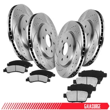 Front Rear Brake Rotors Ceramic Pads Kit for Ford Expedition Lincoln Navigator