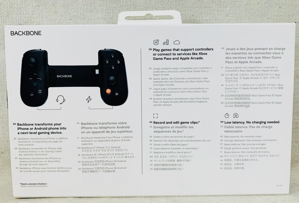 Backbone BB-51-P-BRW One (USB-C) - Mobile Gaming Controller, Black