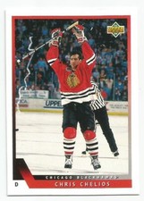 CHRIS CHELIOS 1993-94 UPPER DECK CARD MINT CONDITION