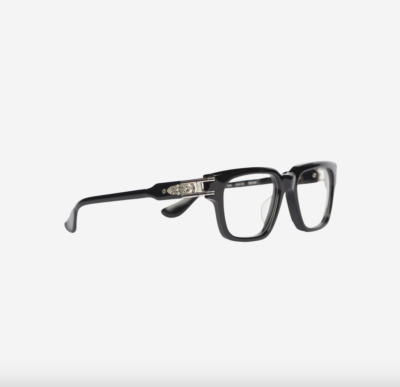 Chrome Hearts Bulge Black Shiny Silver Eye Glasses Frame [Brand