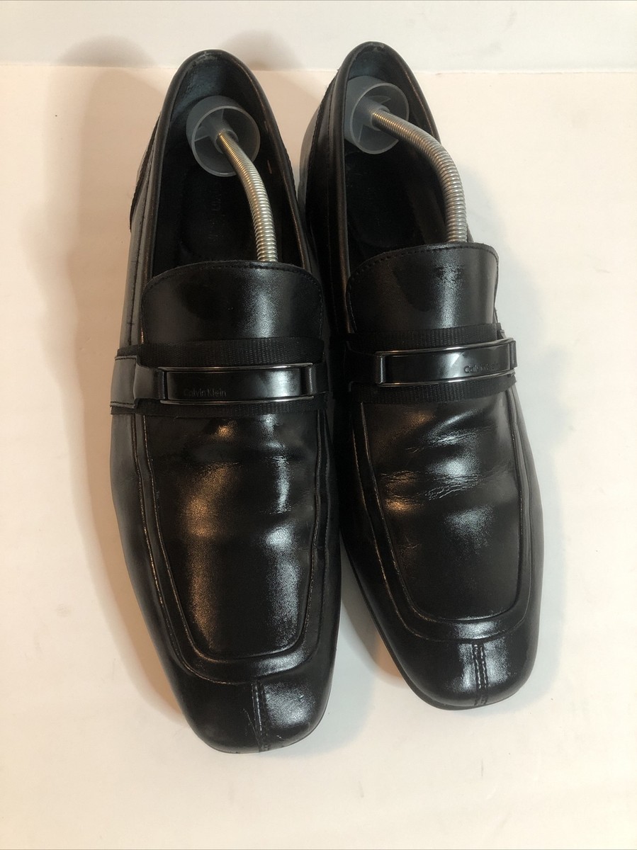 Calvin Klein Shane Men Dress Shoes Size 12 M Black Loafers  display picture 2