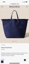Naghedi Havana Travel Tote Women's Ink Blue NWT