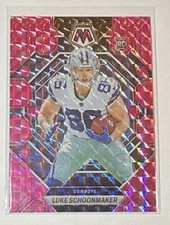 Luke Schoonmaker ROOKIE PINK CAMO MOSAIC - Cowboys - 2023 Mosaic Football
