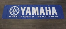 Yamaha Banner Flag Big 2x8 feet Motorcycle Factory Racing MotoGP Biker 