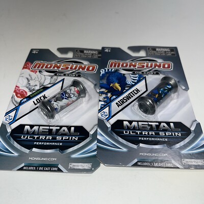 MONSUNO DIE CAST METAL ULTRA SPIN CORE-2012 JAKKS PACIFIC LOT OF 2