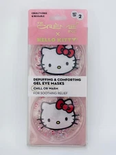 The Creme Shop Hello Kitty Depuff Comfort Gel Eye Masks Cold Hot Soothing Set 2