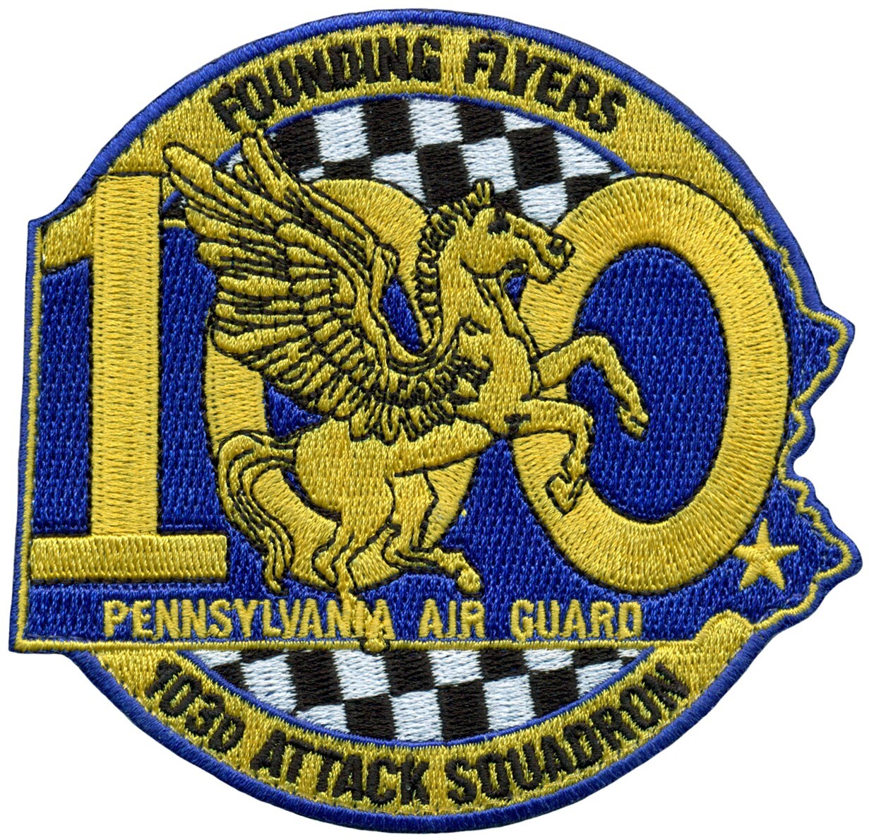 USAF 103d ATTACK SQUADRON – FOUNDING FLYERS – 100th ANNIVERSARY PATCH