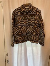 Chicos Tribal Print Button Front Jacket, Sz. 1