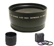 58mm Digital Wide Angle Lens & Filters For Canon PowerShot G12 G11 G10