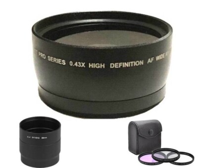 58mm Digital Wide Angle Lens Filters For Canon PowerShot G12 - Main Image